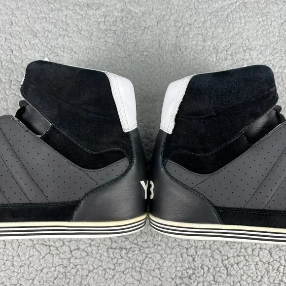 Y-3 Honja High Mens 8.5 Shoes Black White Reflective 3M Adidas Y3 2011 Yohji 3